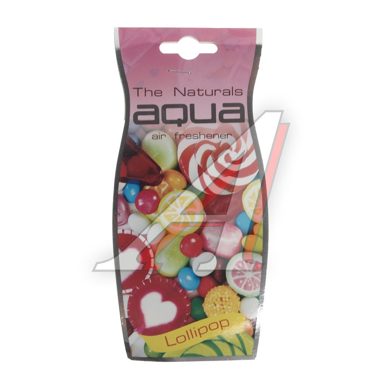 Изображение 1, 57836 Ароматизатор подвесной пластина (lollipop) Natural Flavor Drop AQUA