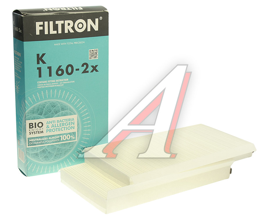 Изображение 2, K1160-2X Фильтр воздушный салона BMW 5 (E60) 2шт. комплект FILTRON