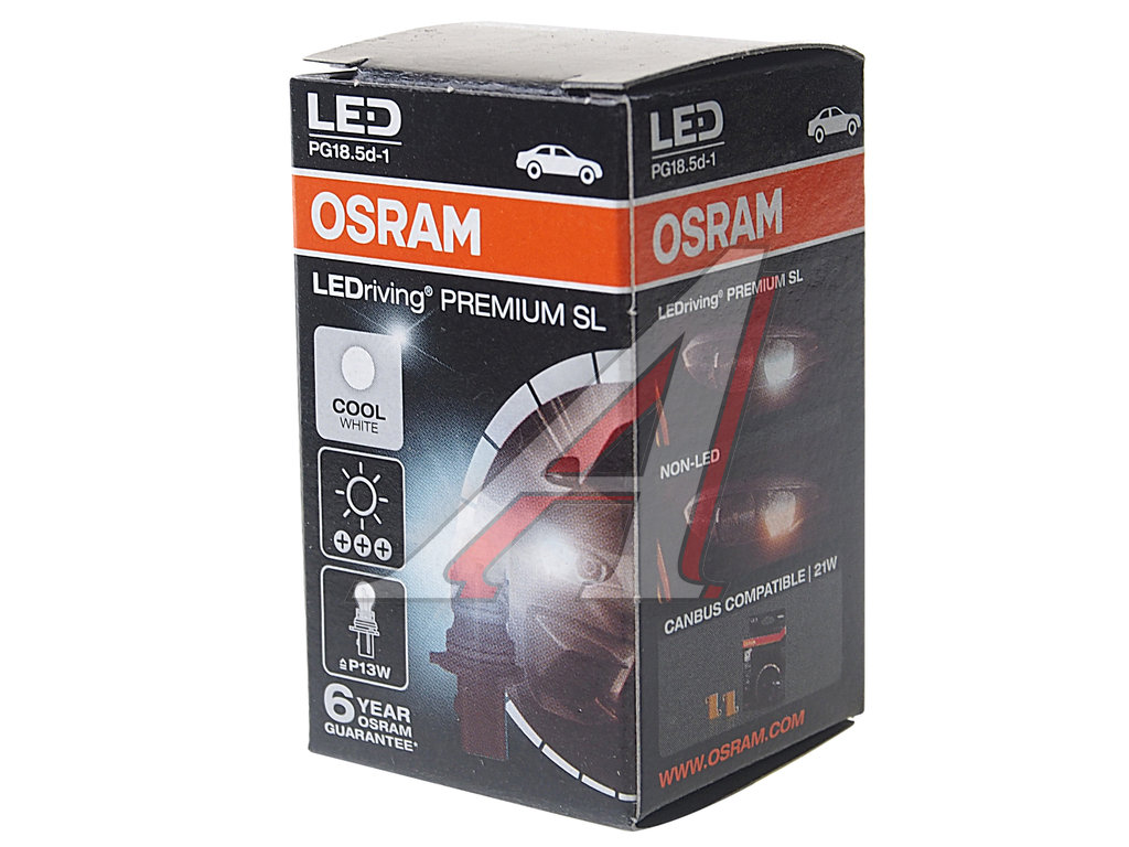 Лампа светодиодная 12V P13W PG18.5d-1 6000K Premium Ledriving Cool White  OSRAM - 5828CW - купить в АвтоАльянс, низкая цена на autoopt.ru. Нет в  наличии