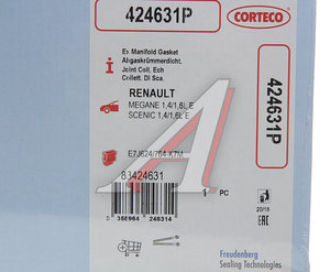 Изображение 4, 424631P Прокладка коллектора RENAULT Kangoo (98-) (1.4/1.6) выпускного CORTECO