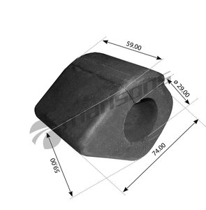 Изображение 1, 700.111 Втулка стабилизатора MERCEDES 809-914 переднего центральная (28х60х60мм) ромбик MANSONS