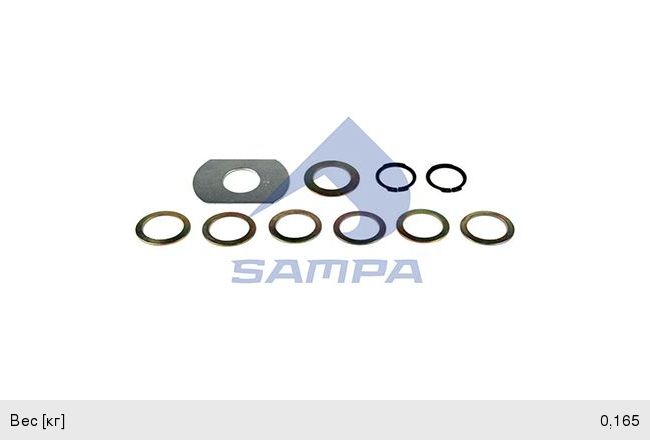 Изображение 1, 075.506 Ремкомплект SAF вала тормозного (стопоры, шайбы) SAMPA