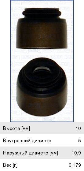 Изображение 1, 12014300 Колпачок HONDA Accord (94-) маслоотражательный выпускной AJUSA