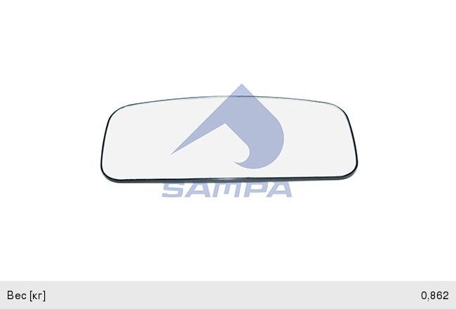 Изображение 1, 032.305 Элемент зеркальный VOLVO FH, FM зеркала бокового основного SAMPA