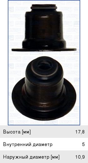 Изображение 1, 12029600 Колпачок MAZDA CX-7 (07-) маслоотражательный выпускной AJUSA