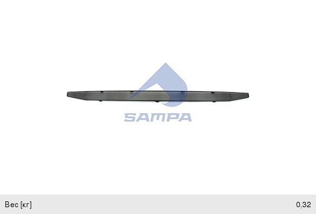 Изображение 1, 18400283 Накладка SCANIA 6 series подножки откидной нижней (L=33см) SAMPA